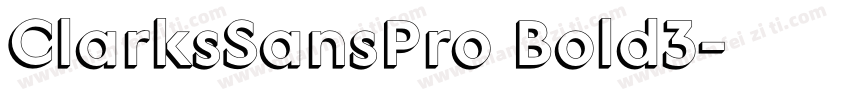 ClarksSansPro Bold3字体转换